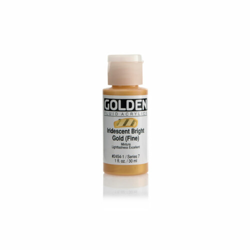 Golden : Fluid : Acrylic Paint : 236ml (8oz) : Gold Deep Fine Iridescent