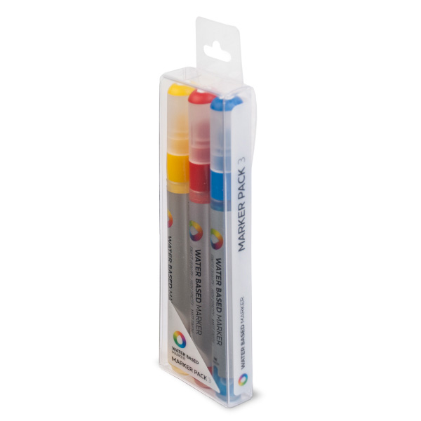 MTN Water Based Markers Fine 3 mm, (YRB) Main 3 Set