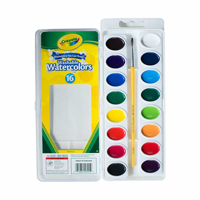 Crayola Washable Watercolors 16 Set - ArtWhale.PH